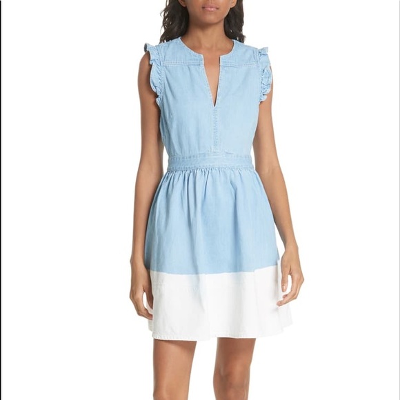 kate spade dip dye denim dress